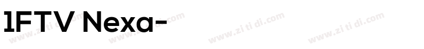 1FTV Nexa字体转换